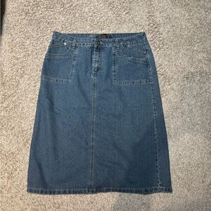 *Classic Denim Skirt - Vintage, Modest, Casual, Farmhouse, Rodeo, Apostolic